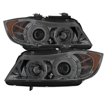 Load image into Gallery viewer, Spyder BMW E90 3-Series 06-08 Projector LED Halo Amber Reflctr Rplc Bulb Smke PRO-YD-BMWE9005-AM-SM - eliteracefab.com