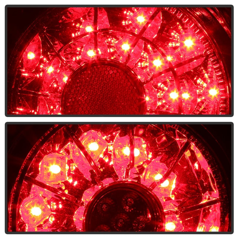 Spyder 01-03 Lexus IS300 LED Tail Lights - Red Clear ALT-YD-LIS300-LED-SET-RC - eliteracefab.com