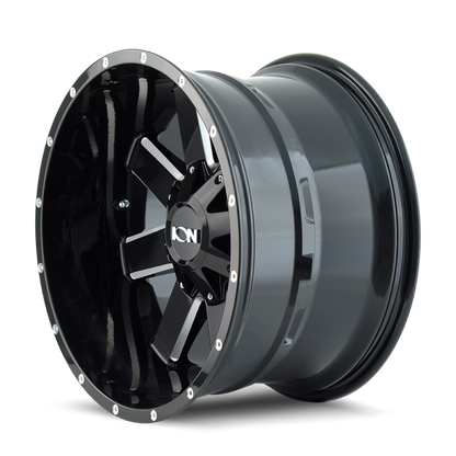 ION Type 141 20x10 / 8x180 BP / -19mm Offset / 124.1mm Hub Gloss Black Milled Wheel ION Wheels