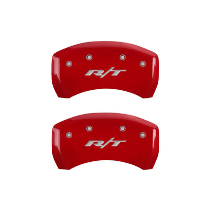 MGP 4 Caliper Covers Engraved Front & Rear RT1-Truck Yellow finish black ch MGP