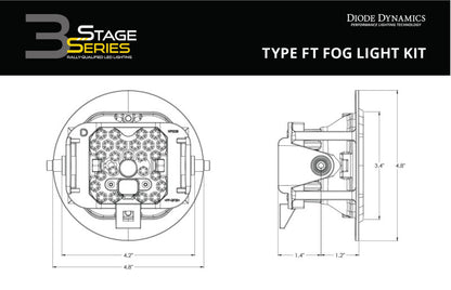 Diode Dynamics SS3 Sport Type FT Kit ABL - White SAE Fog Diode Dynamics