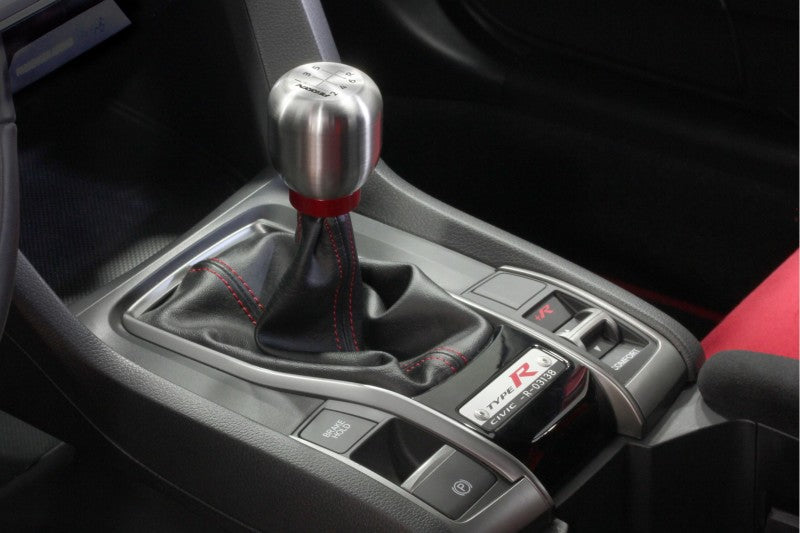 Perrin 17-18 Honda Civic Brushed Stainless Steel Large Shift Knob - 6 Speed - eliteracefab.com