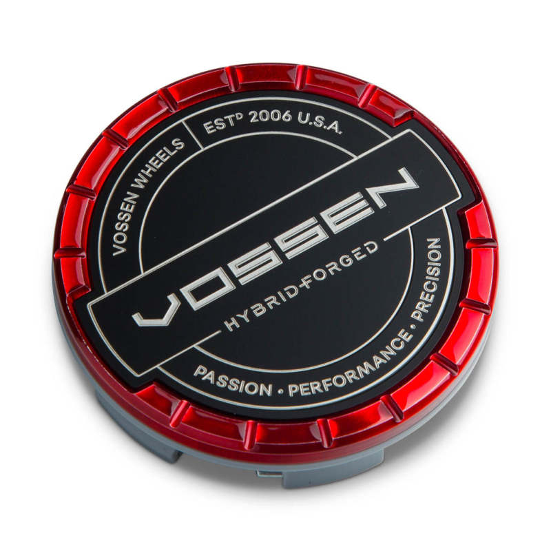 Vossen Billet Sport Cap - Large - Hybrid Forged - Vossen Red Vossen