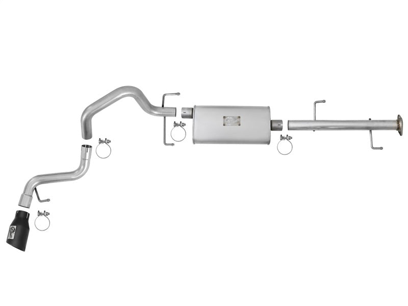 aFe Scorpion 2-1/2in Aluminized Steel Cat-Back Exhaust w/ Black Tips 07-17 Toyota FJ Cruiser V6 4.0L - eliteracefab.com