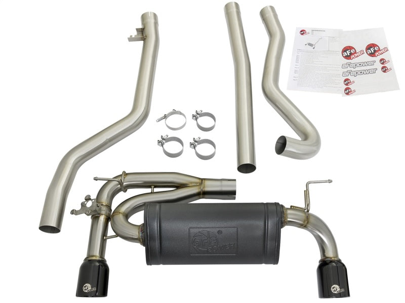 aFe MACHForce XP Exhausts Cat-Back SS 16-17 BMW 340i/iX 440i/iX (F3X) L6-3.0L (B58) w/Black Tips - eliteracefab.com