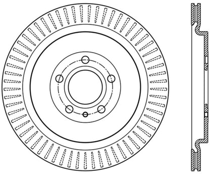 StopTech Premium High Carbon 13-14 Ford Mustang/Shelby GT500 Right Rear Disc Slotted Brake Rotor - eliteracefab.com