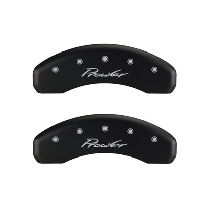MGP 4 Caliper Covers Engraved Front & Rear Prowler Red finish silver ch MGP