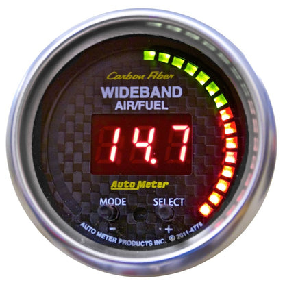 Autometer Carbon Fiber 52mm AFR or LAMBDA Digital Wideband Air/Fuel Ratio PRO Wideband A/F Kit 4778