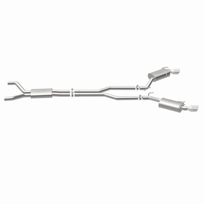 MagnaFlow Cat-Back Stainless Dual Split Rear Exit 4in Polished Tips 11-15 Chevy Camaro 3.6L V6 Magnaflow