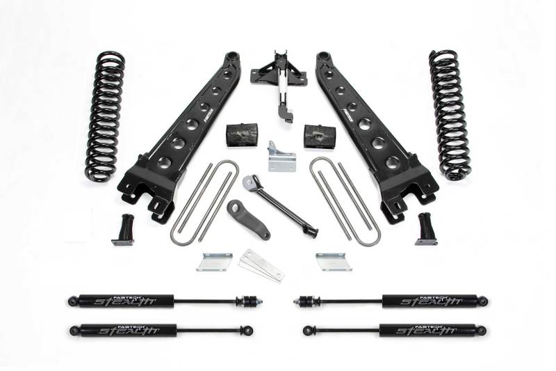 Fabtech 08-16 Ford F250 4WD 6in Rad Arm Sys w/Coils & Stealth - eliteracefab.com