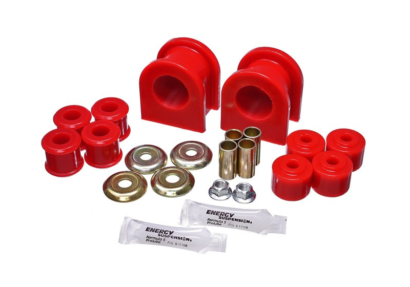 Energy Suspension 89-11 Ford F53 Motorhome Red 36mm Rear Sway Bar Bushing Set.