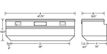 Load image into Gallery viewer, Tradesman Aluminum Flush Mount Truck Tool Box (48in.) - Brite