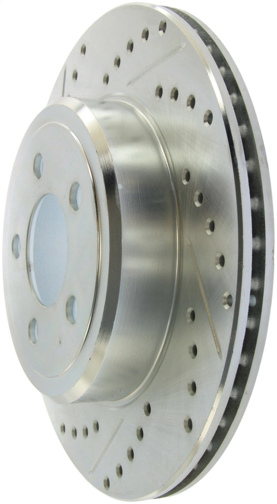 StopTech Select Sport 2011-2012 Dodge Challenger RT Drilled and Slotted Rear Right Brake Rotor - eliteracefab.com