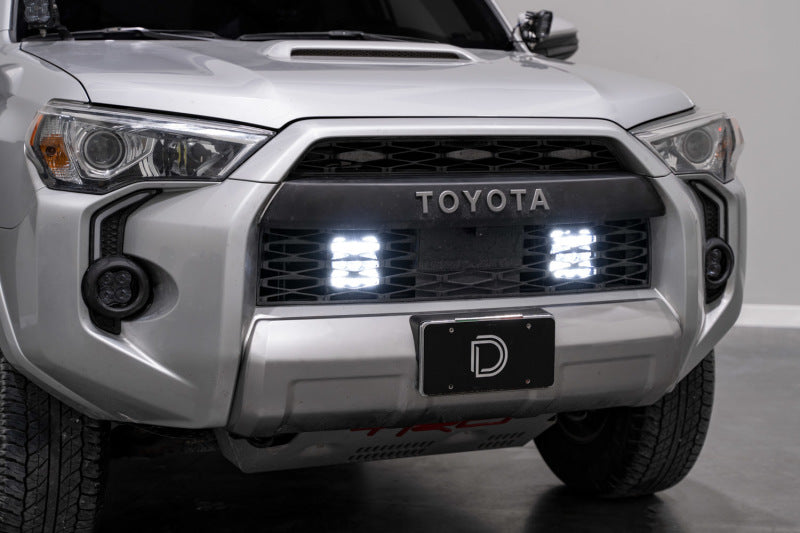 Diode Dynamics 14-23 Toyota 4Runner SS5 Stealth Grille LED 2-Pod Kit - Yellow Pro Combo