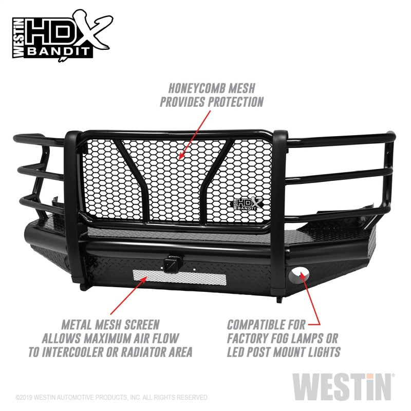 Westin/HDX Bandit 11-16 Ford F-250 / F-350 Front Bumper - Black - eliteracefab.com