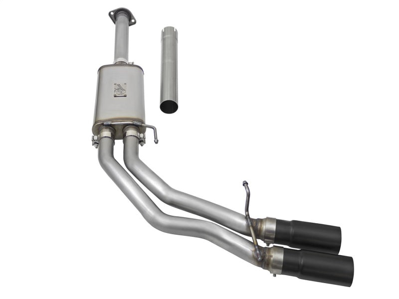 aFe Rebel Exhausts 3in SS Cat-Back 15-16 Ford F-150 EcoBoost V6 2.7/3.5L V8 5.0L w/ Black Tips - eliteracefab.com