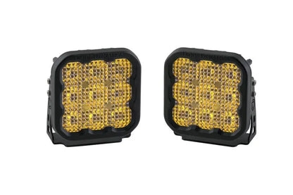 Diode Dynamics SS5 LED Pod Sport - Yellow Flood (Pair) Diode Dynamics