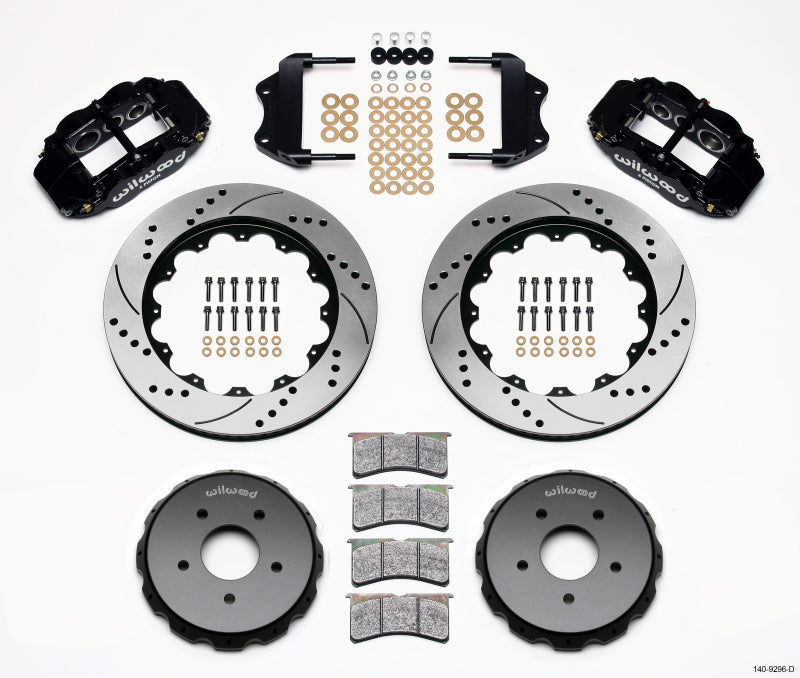 Wilwood Narrow Superlite 6R Front Hat Kit 14.00in Drilled 2004-2006 Pontiac GTO Wilwood