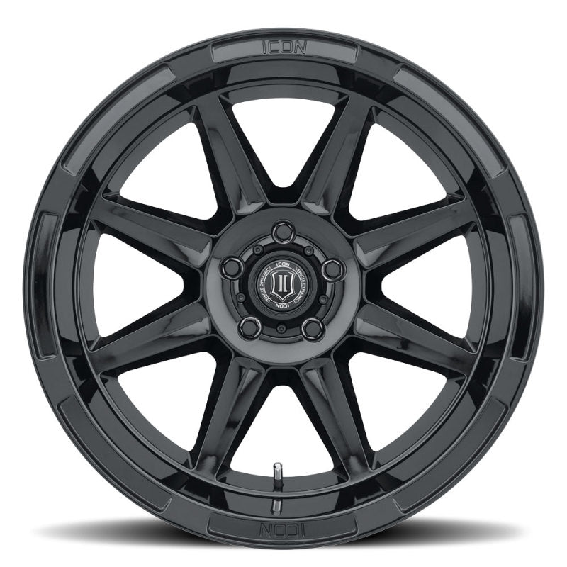 ICON Bandit 20x10 6x135 -24mm 4.5in BS 87.10mm Bore Gloss Black Wheel