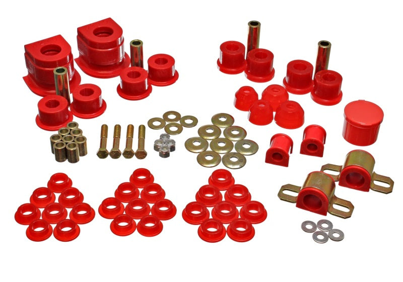 Energy Suspension 86-91 Mazda RX7 Red Hyper-Flex Master Bushing Set - eliteracefab.com