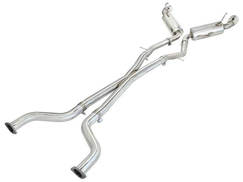 aFe Takeda 2.5inch SS Exhaust Cat-Back 09-13 Nissan 370Z V6 3.7L Polished Tips - eliteracefab.com