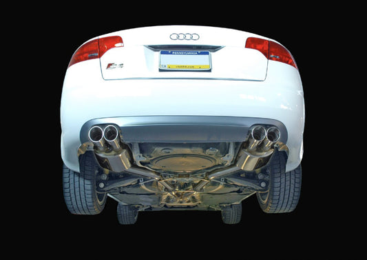 AWE Tuning Audi B7 S4 Track Edition Exhaust - Polished Silver Tips AWE Tuning