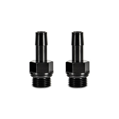 Mishimoto 2pcs M16x1.5 3/8in Aluminum Catch Can Fitting Black - eliteracefab.com