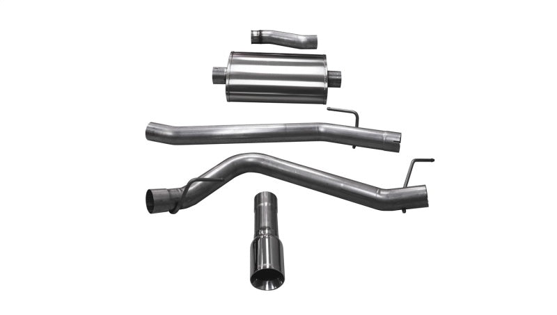 Corsa 2020 Jeep Gladiator JT 3.6L, Single Side Exit Cat-Back Exhaust w/ Single 4in Polished Tip CORSA Performance