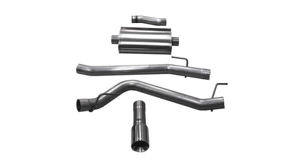 Corsa 2020 Jeep Gladiator JT 3.6L, Single Side Exit Cat-Back Exhaust w/ Single 4in Polished Tip CORSA Performance
