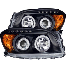 Load image into Gallery viewer, ANZO USA Toyota Rav4 Projector Headlights W/ Halo Black; 2006-2008 - eliteracefab.com