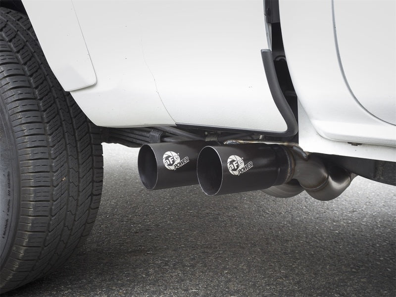 aFe Rebel Exhausts Cat-Back SS 16 Toyota Tacoma V6-3.5L w/ Black Tips - eliteracefab.com