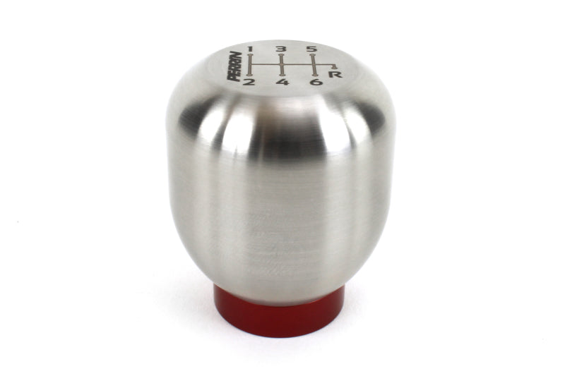 Perrin 17-18 Honda Civic Brushed Stainless Steel Large Shift Knob - 6 Speed - eliteracefab.com