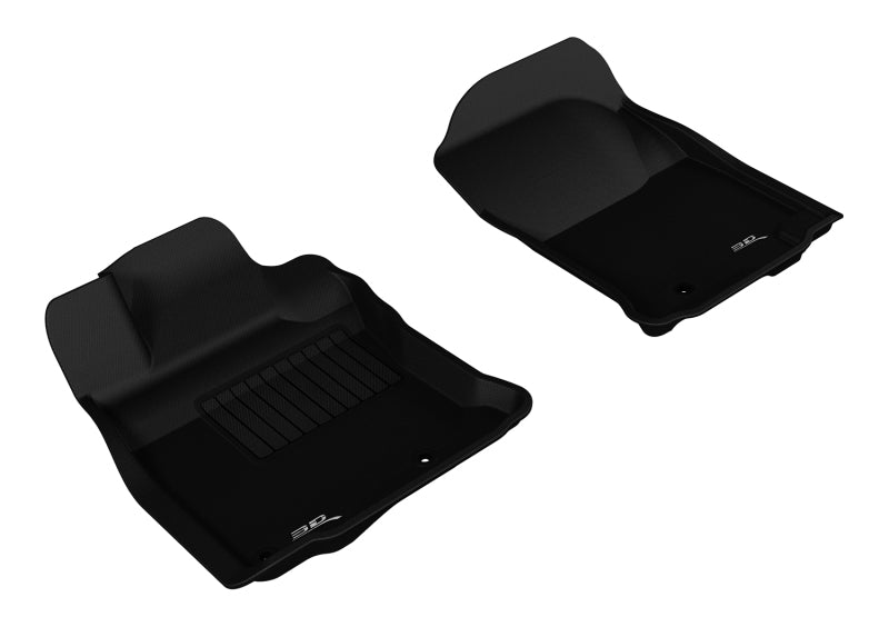 3D MAXpider 2013-2020 Toyota 4Runner Kagu 1st Row Floormat - Black - eliteracefab.com