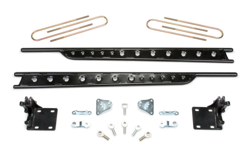Fabtech 11-16 Ford F250/350 4WD Short Bed Floating Rear Traction Bar System - eliteracefab.com