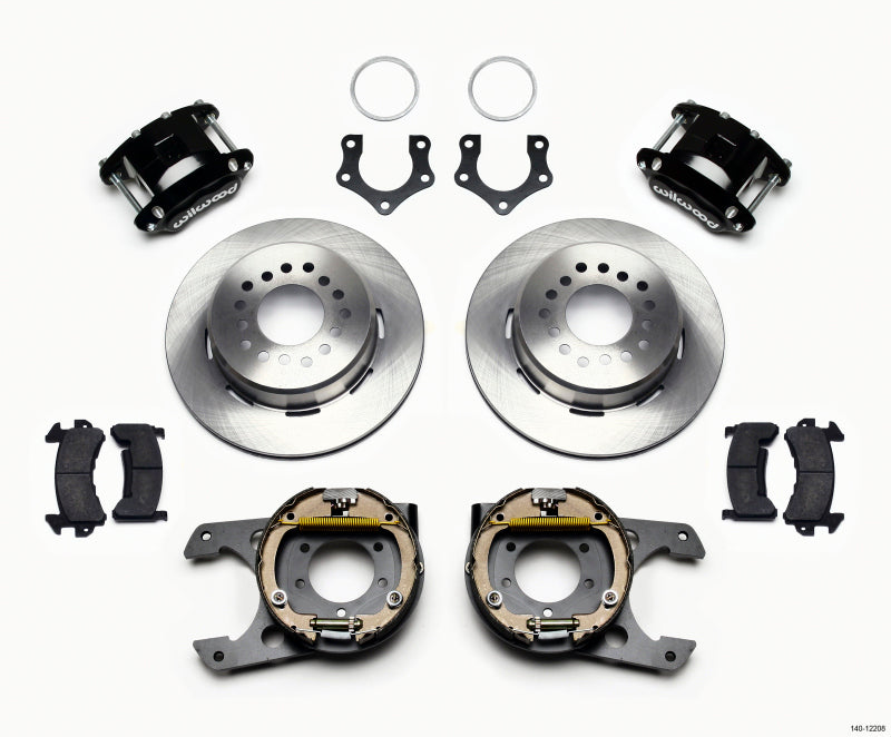 Wilwood D154 P/S Park Brake Kit Mopar/Dana 2.50in Off w/Snap Ring Brng Wilwood