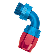 Load image into Gallery viewer, Russell Performance -12 AN Red/Blue 90 Deg Swivel Dry Sump Hose End (-12 Port 1-1/16in-12 Thread)