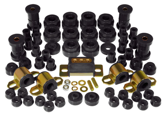 Prothane Total Vehicle Suspension Bushing Kit for 1980–1986 Jeep CJ5 / CJ7 w/Trans Mount, Black – 1-2008-BL