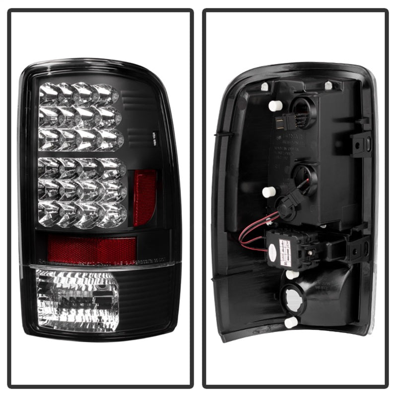 Spyder Chevy Suburban/Tahoe 1500/2500 00-06/GMC Yukon LED Tail Lights Black ALT-YD-CD00-LED-BK - eliteracefab.com