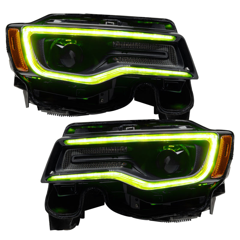 Oracle 14-21 Jeep Grand Cherokee Dynamic Headlight DRL Upgrade Kit - ColorSHIFT - Dynamic - eliteracefab.com