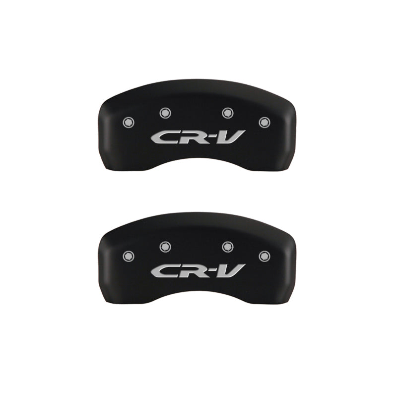 MGP 4 Caliper Covers Engraved Front Honda Engraved Rear CR-V Red finish silver ch MGP