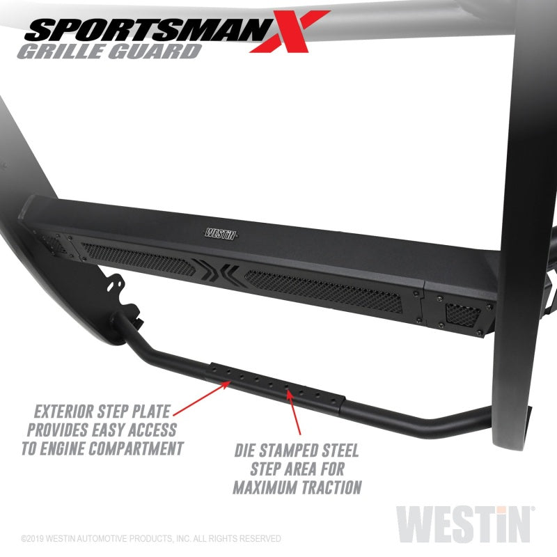 Westin 19-21 Ram 1500 Sportsman X Grille Guard - Textured Black (Excluding Classic & Rebel) - eliteracefab.com