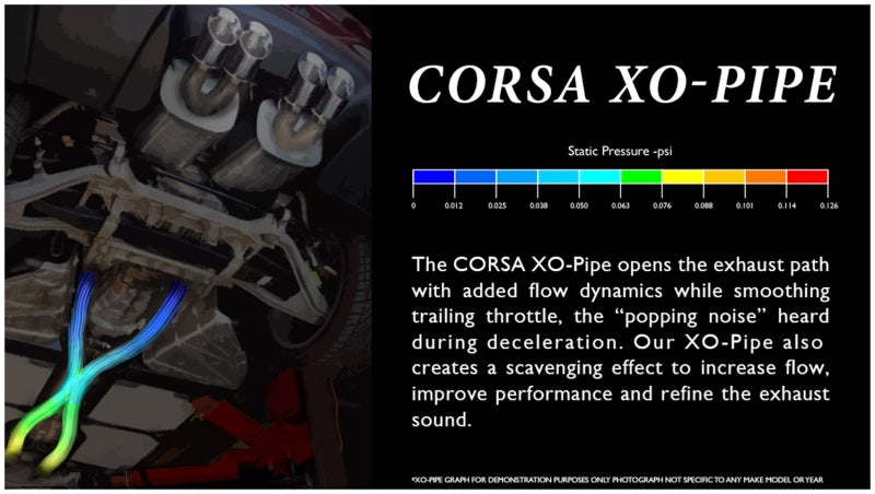 Corsa 05-10 Ford Mustang Shelby GT500 5.4L V8 XO Pipe - eliteracefab.com