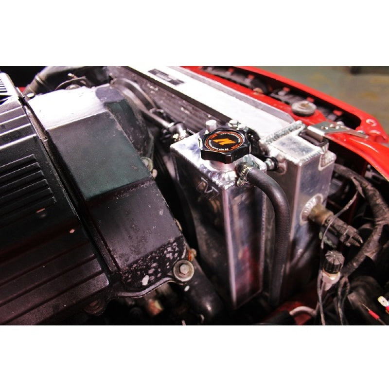 Mishimoto MMRT-E36-92EBK Black Aluminum Coolant Expansion Tank for 92-99 BMW E36 - eliteracefab.com