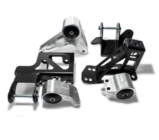 Innovative 92-95 Civic K-Series Silver Aluminum Mounts 95A Bushings (Not K24 Trans)