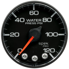 Autometer Spek-Pro Gauge Water Press 2 1/16in 120psi Stepper Motor W/ Peak & Warn