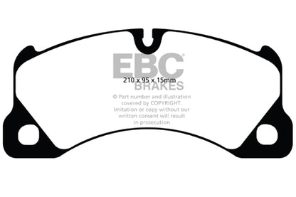 EBC 10+ Porsche Cayenne 3.0 Supercharged Hybrid Yellowstuff Front Brake Pads - eliteracefab.com