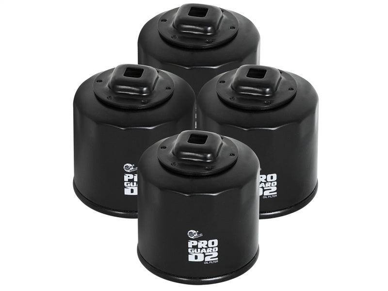 aFe Pro GUARD D2 Oil Filter 02-17 Nissan Cars L4/ 04-17 Subaru Cars H4 (4 Pack) - eliteracefab.com