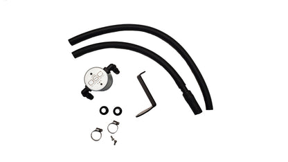 J&L 14-22 Mazda CX5 2.5L Non-turbo Driver Side 3.0 Oil Separator Kit - Clear Anodized J&L