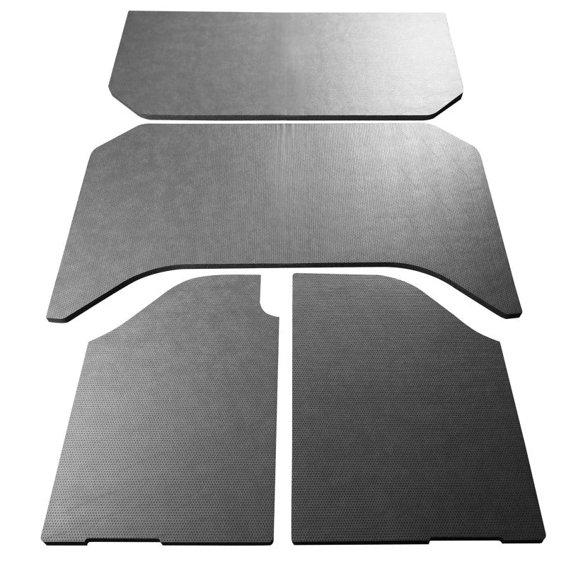 DEI 07-10 Jeep Wrangler JK 4-Door Boom Mat Headliner - 4 Piece - Gray Leather Look DEI