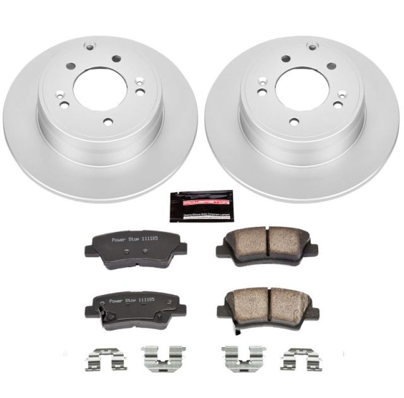 Power Stop 12-17 Hyundai Azera Rear Z17 Evolution Geomet Coated Brake Kit - eliteracefab.com